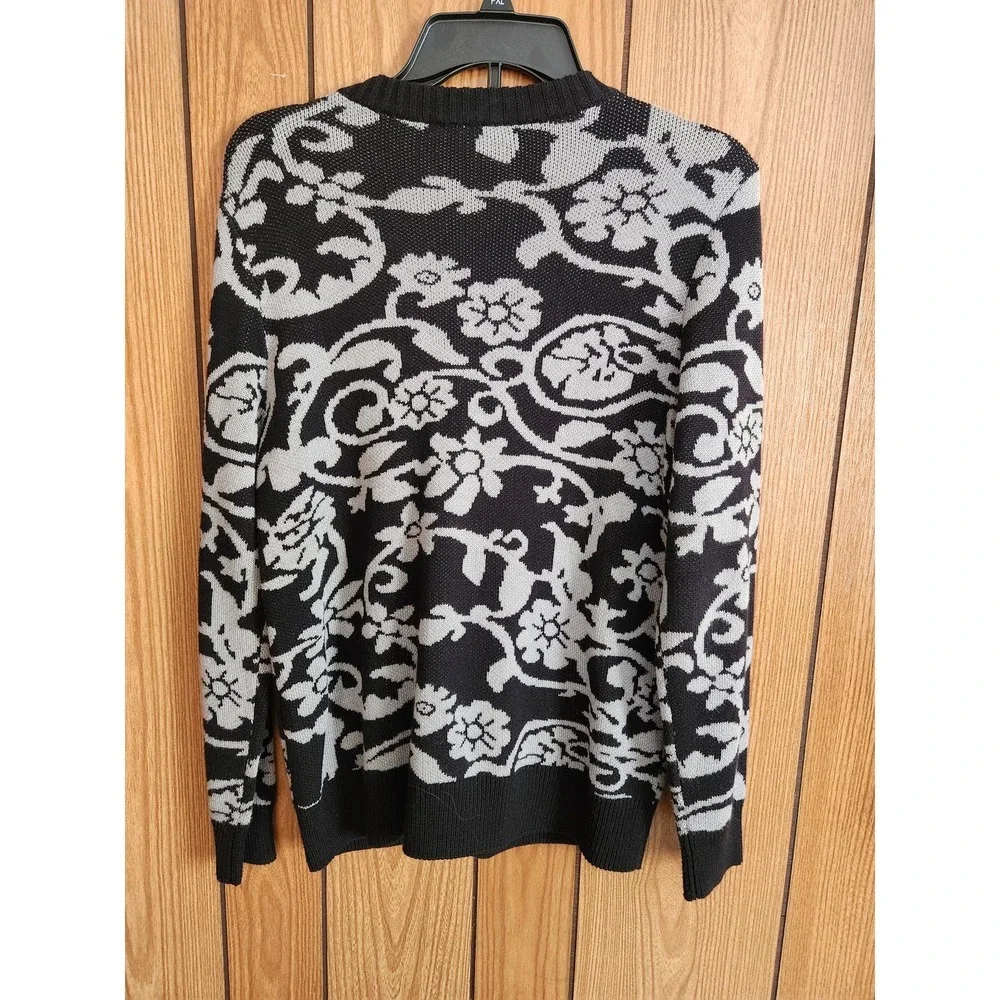 The Tog Shop Womens Full zip Jacket Floral Design Size Petite Medium - Picture 3 of 3